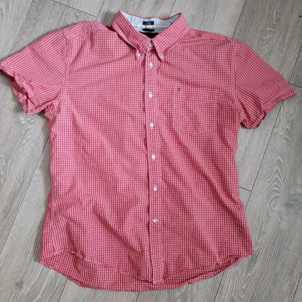 Tommy Hilfiger Slim Fit Button Up Shortsleeve